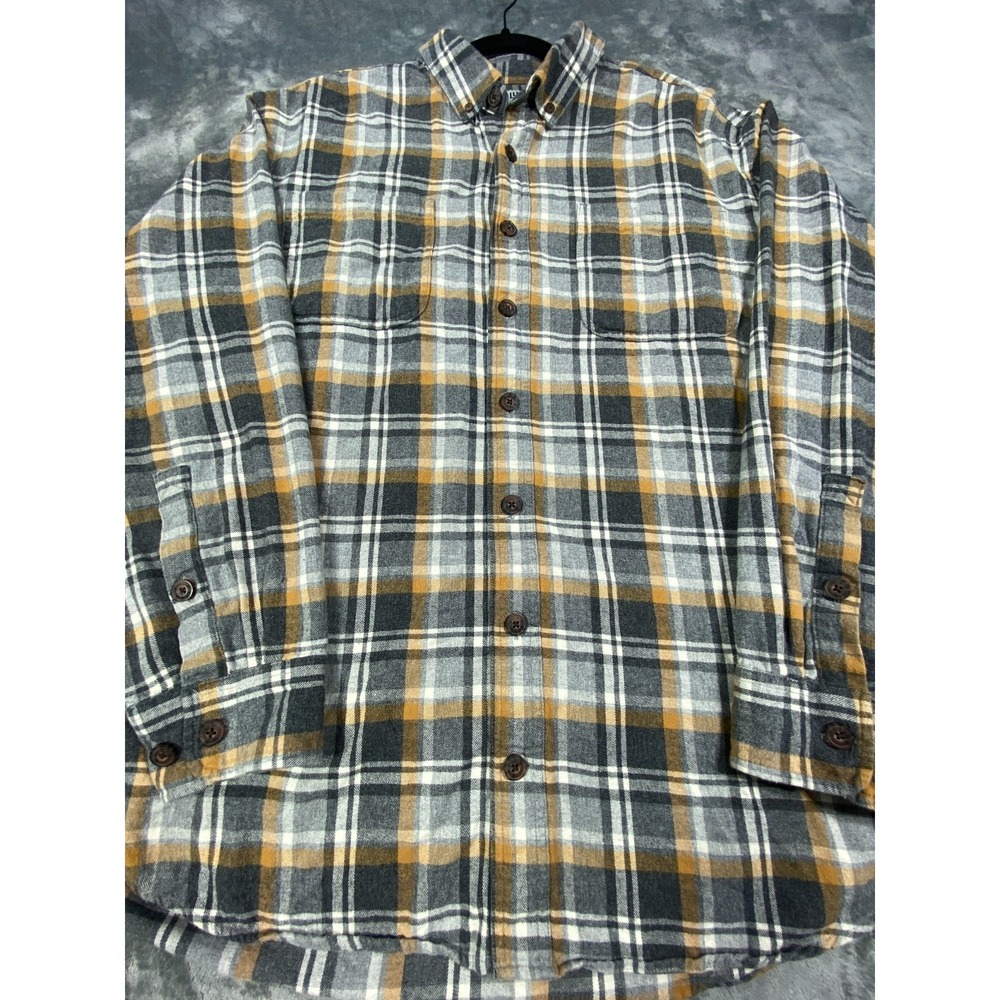 Duluth Trading Flannel Shirt XL Tall Burlyweight Heavyweight Plaid Relaxed Fit‎